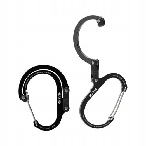 Gear Aid Heroclip Medium Karabińczyk Hak Obrotowy 360° Czarny 27kg