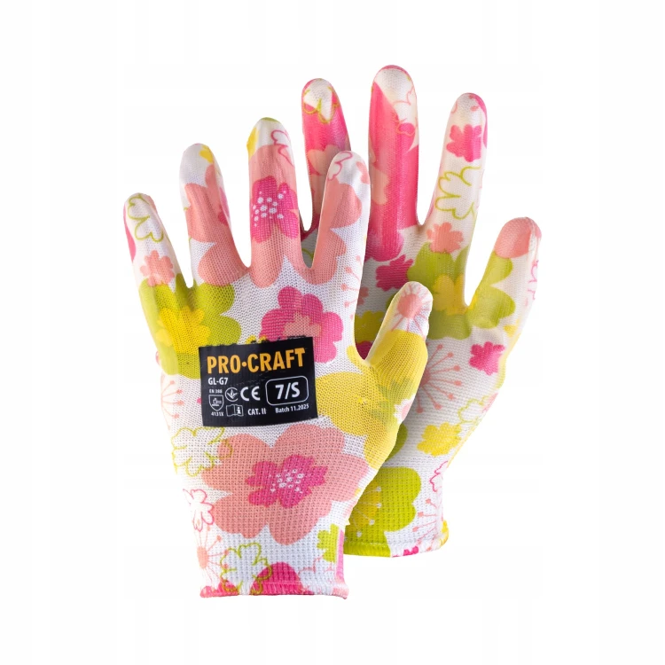 Procraft Gl-g7 Rękawice Ogrodowe Robocze Nitrylowe Powlekane S 7