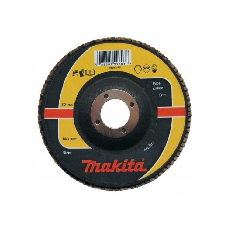 Makita Zirkon Ściernica Płytkowa 125x22,23mm K60