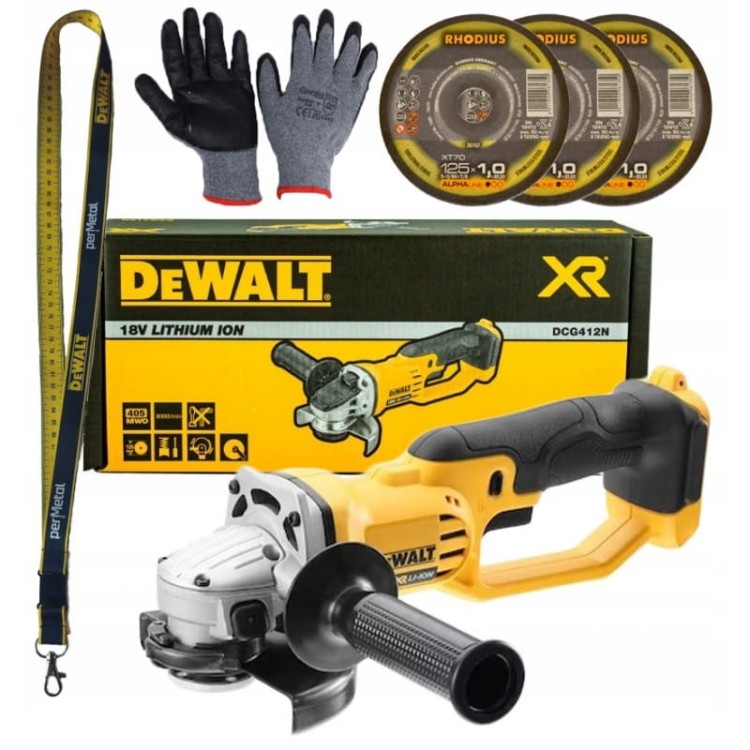 Szlifierka Kątowa Akumulatorowa DeWalt DCG412N  z Tarczami 125mm 18v
