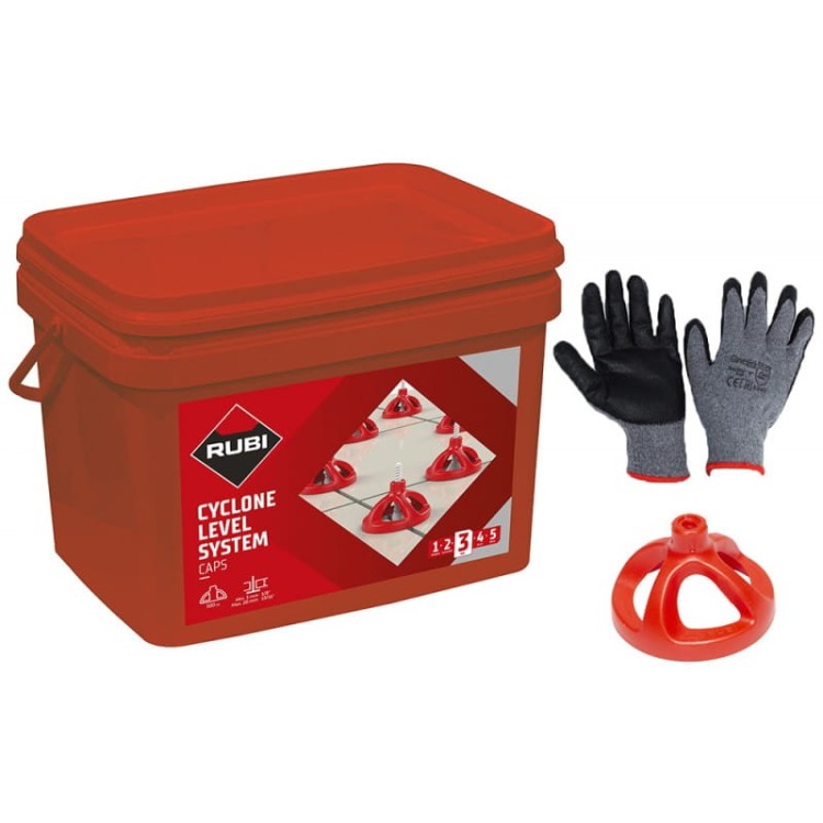 Rubi 35949 nakrętki Cyclone System poziomowanie 100szt