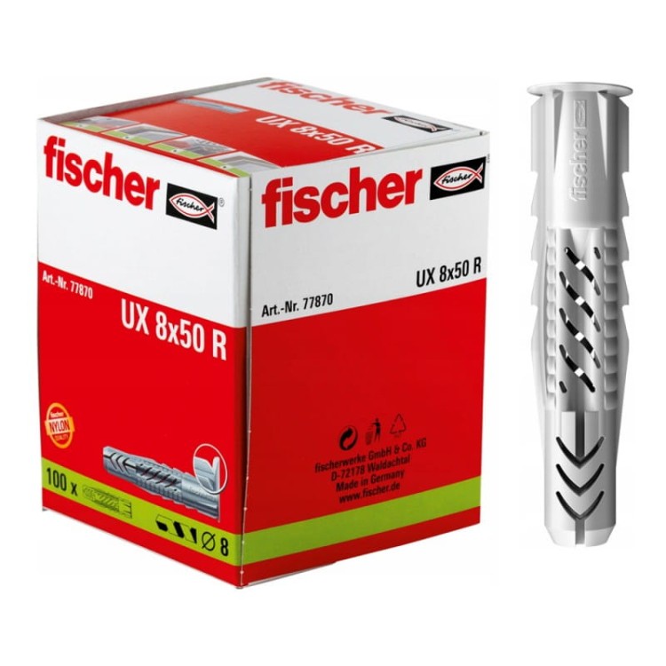 Fischer Ux 8x50 Uniwersalny Kołek Rozporowy