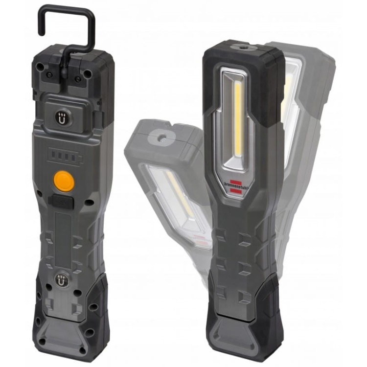 Brennenstuhl latarka led  lampa led warsztatowa akumulator magnes hak usb mocna