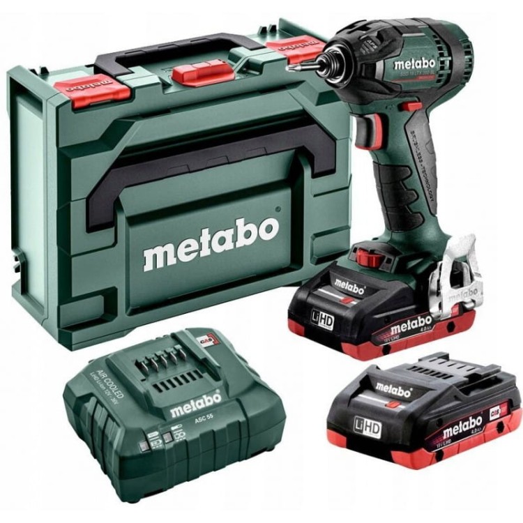 Metabo Zakrętarka Udarowa Bezszczotkowa + 2x Aku 4ah Ssd18 Ltx 200bl 18v