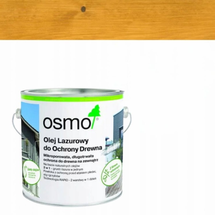 Osmo olej lazurowy do ochrony drewna: lazura do drewna 732 jasny dąb 0,75l