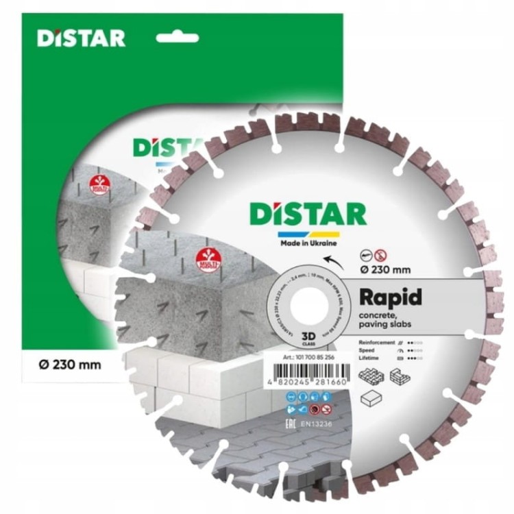 Distar Tarcza Diamentowa Do Granitu  i Betonu Rapid 230x2,4/1,5x10x22,23