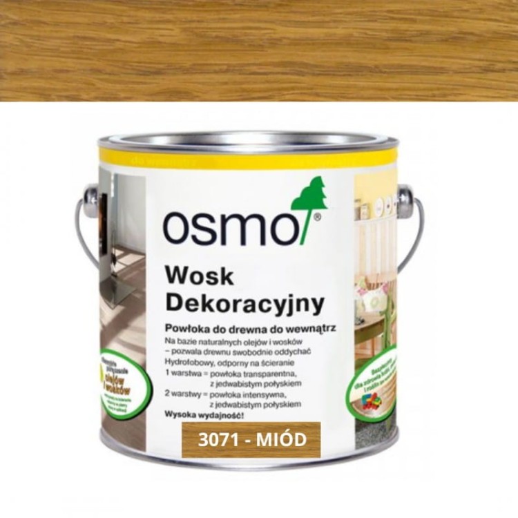 Osmo wosk twardy olejny 3071 miód 2,5l