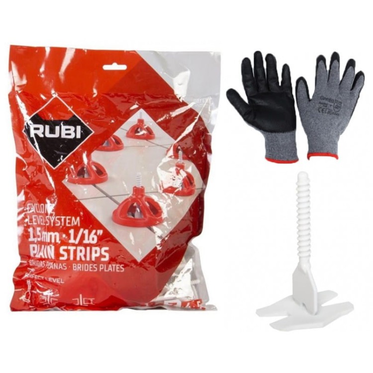 Rubi 35941 cyclone 1,5mm podstawy do poziomowania 300szt