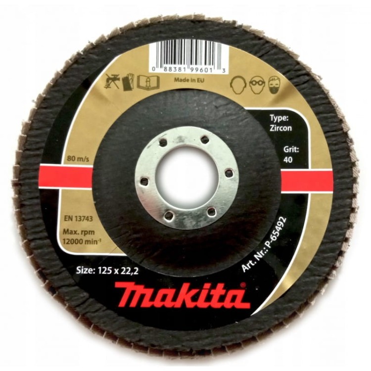 Makita P-65492 Ściernica Listkowa Zirkon 125mm K40