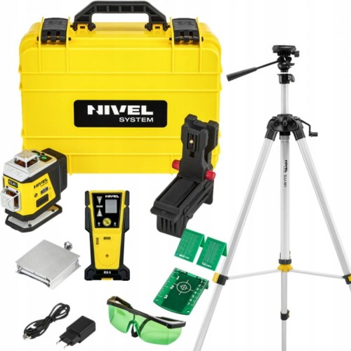 Nivel System Cl4g Laser Krzyżowy Zielony Zestaw Czujnik Statyw Bluetooth