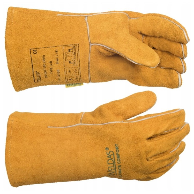 Weldas 10-2101 XL Rękawice Spawalnicze Gold. Brown