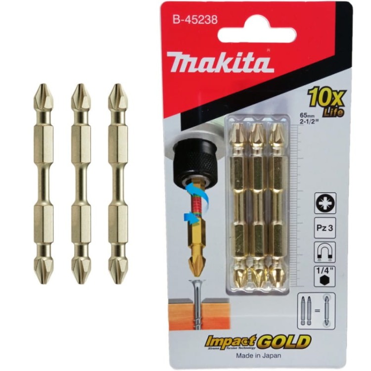Makita PZ3 Zestaw bitów z podwójną końcówką