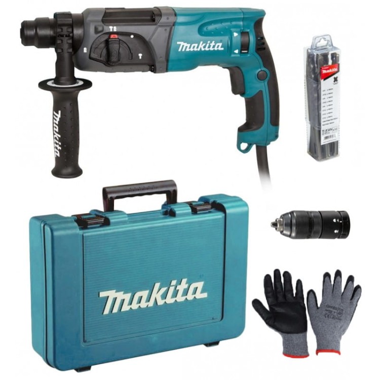 Makita HR2470TX16 młotowiertarka z wiertłami
