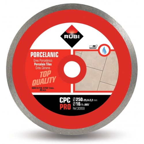 Rubi 30959 tarcza diamentowa CPC 250 na mokro do gresu