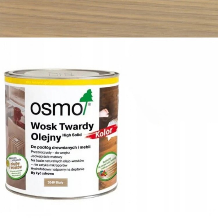 Osmo wosk twardy olejny 3040 kolor biały 125ml