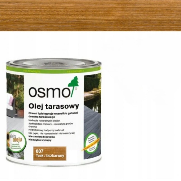 Olej do tarasów Osmo  007 Teak bezbarwny 0,75l