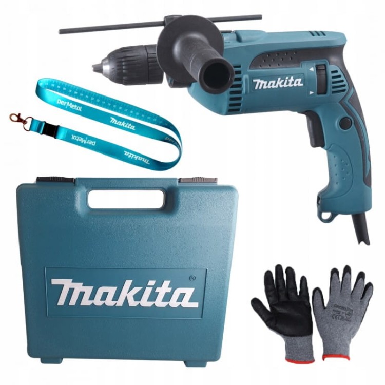 Makita HP1641FK  wiertarka udarowa w walizce 680 w 16 mm 0-2800 obr./min