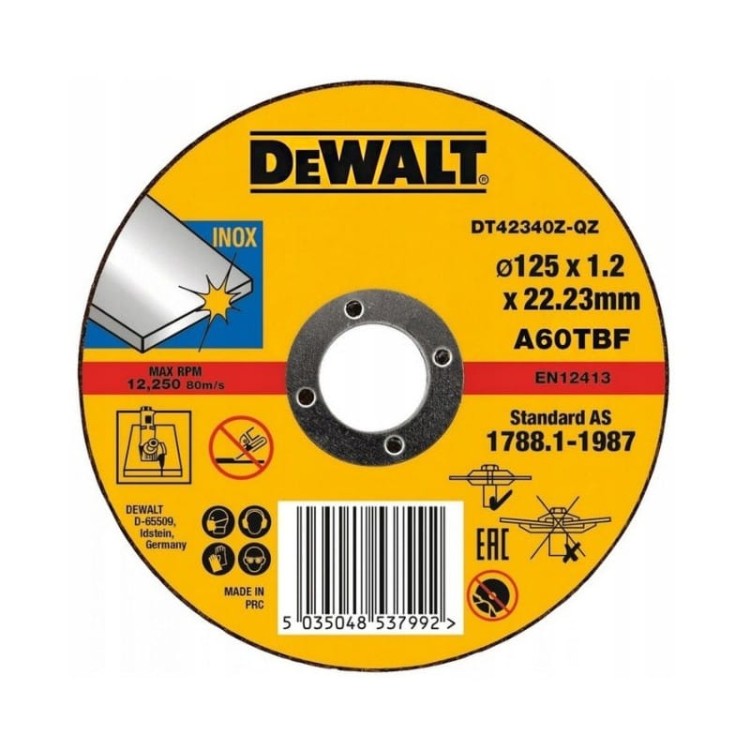 DeWalt DT42340Z-QZ  tarcza do cięcia stali / INOX