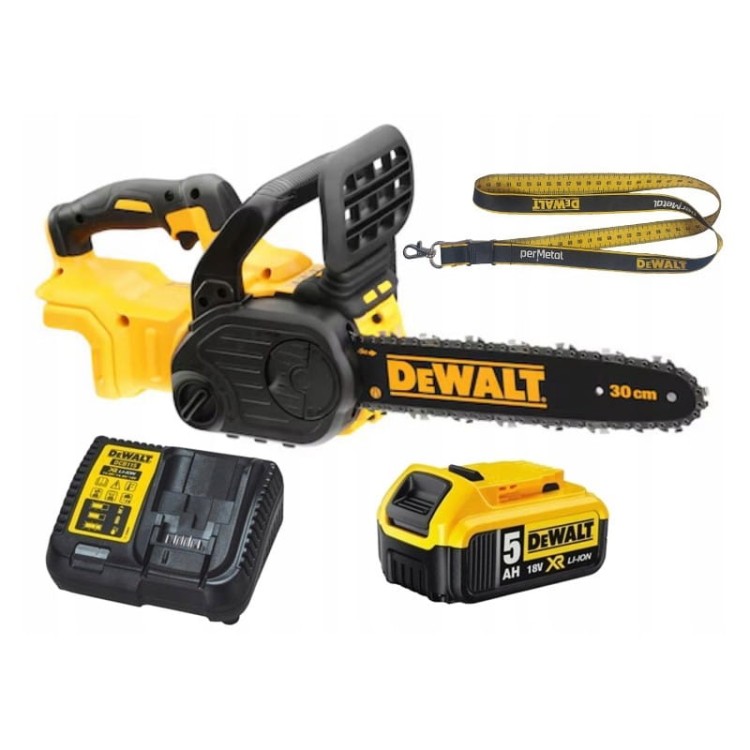 Dewalt dcm565p1 akumulatorowa pilarka łańcuchowa bezszczotkowa 30cm 18v
