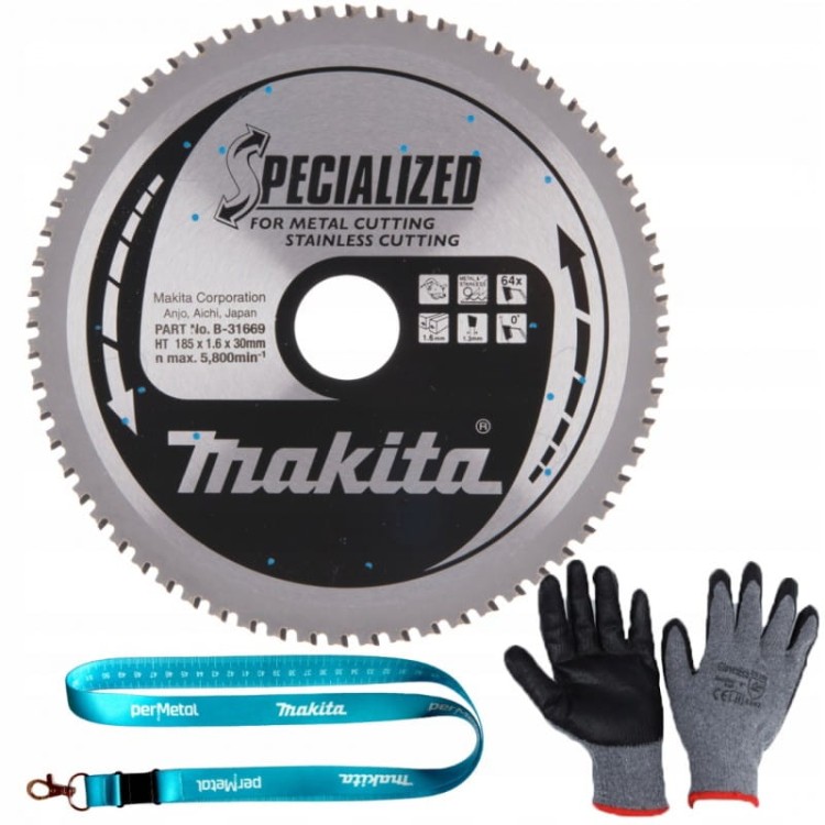Makita b-31669 tarcza  do metalu specialized t.C.T, 185 x 30 mm, 64 zęby