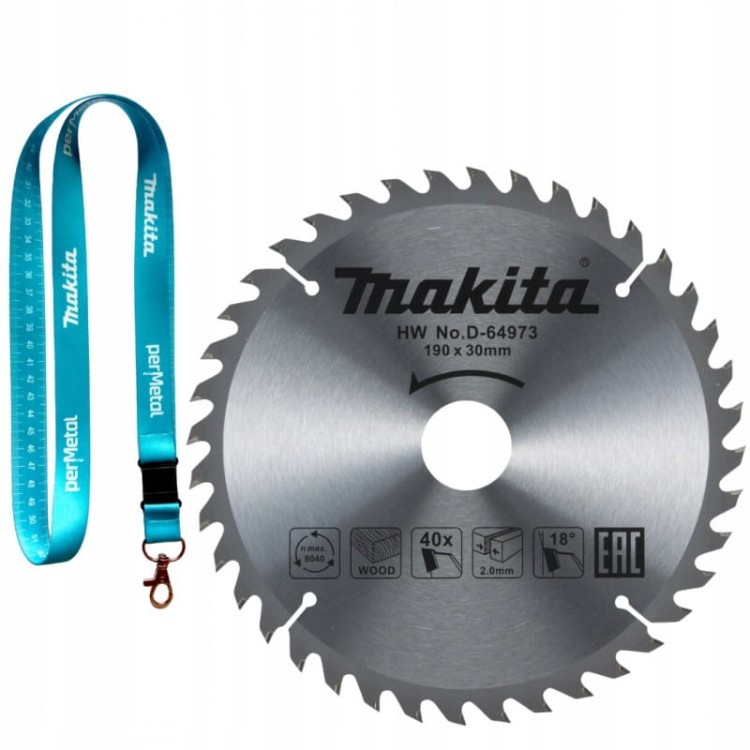 Makita D-64973 Tarcza Tnąca Standard T.c.t, 190x30, 40z, Drewno
