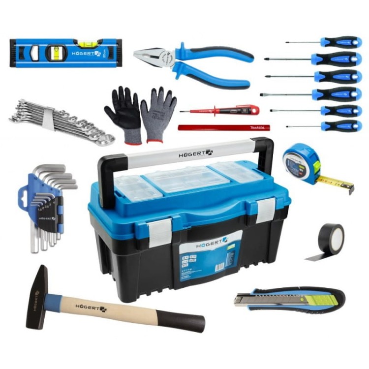 Skrzynka narzędziowa z wyposażeniem na prezent MID