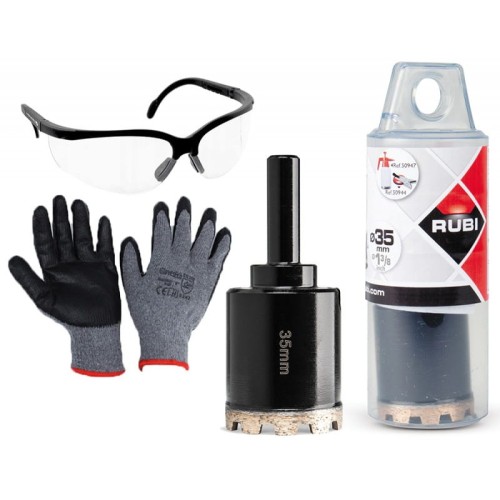 Rubi 04972 otwornica koronka diament Ø35mm na mokro gres