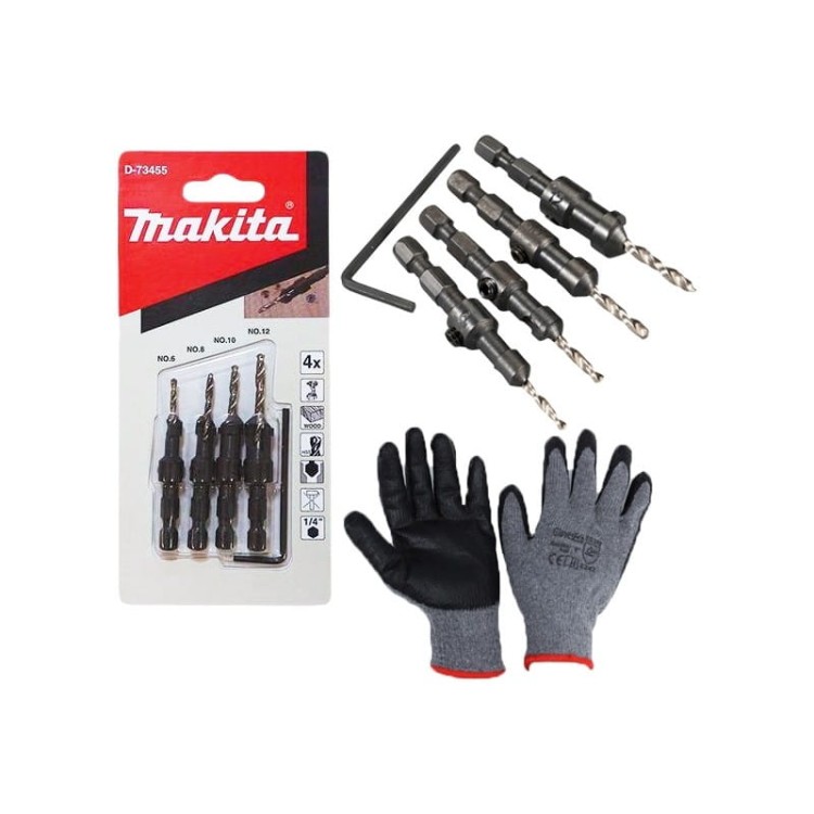Makita D-73455 zestaw wierteł z pogłębiaczem