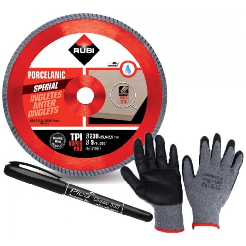 Rubi 31967 tarcza  diamentowa TPI 230 SUPERPRO na mokro