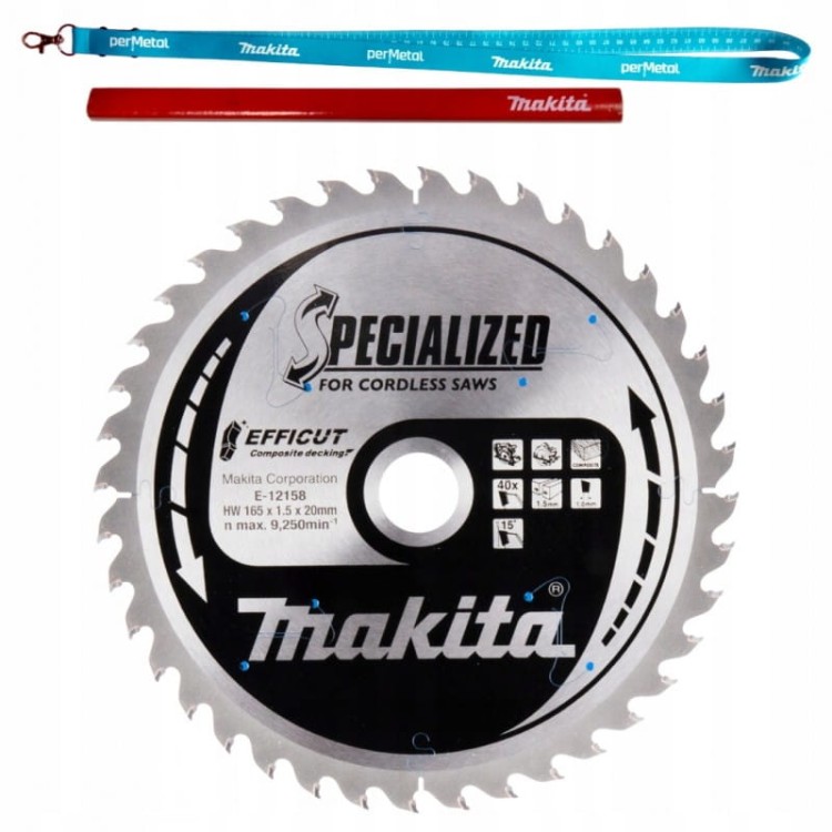 Makita e-12201 tarcza  do drewna efficut 260x30mm 75z do desek kompozytowych mdf