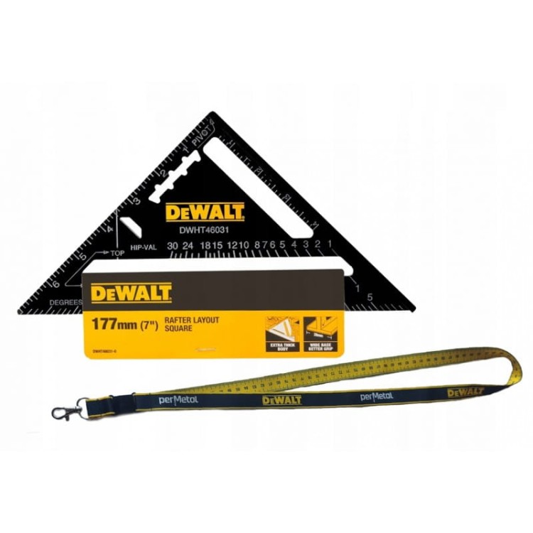 Kątownik Stalowy - Przymiar Dekarski  Dewalt DWHT46031-0 177 mm | 7”