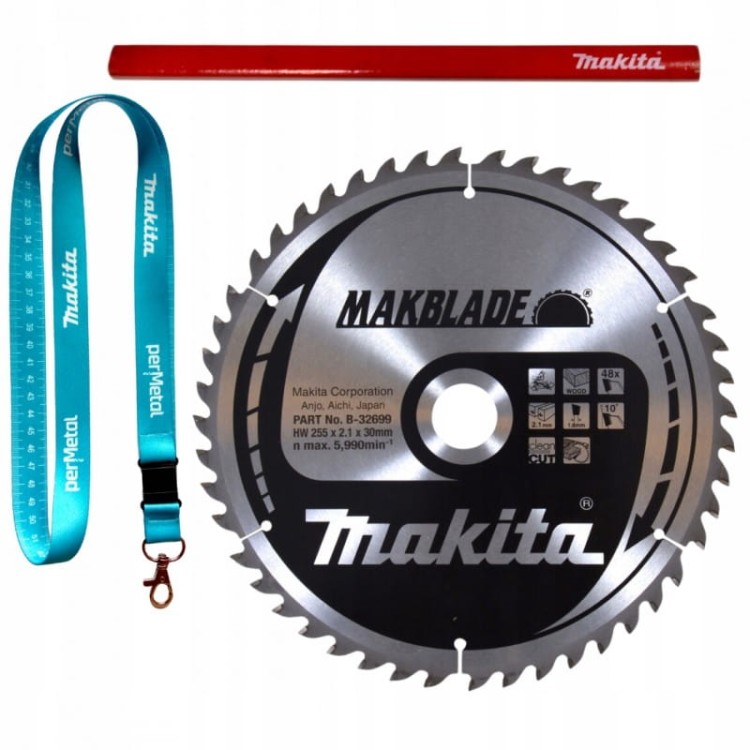 Makita B-32699 Tarcza Tnąca Makblade 255x30, 48z Drewno