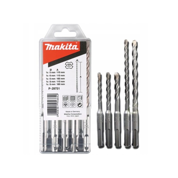 Makita P-29751 Zestaw 5 Wierteł Sds+ Do Betonu