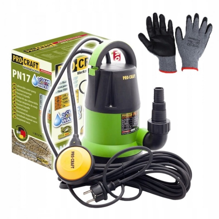 Procraft Pn17 Pompa Zanurzeniowa Do Wody Brudnej 400w 7500l/h