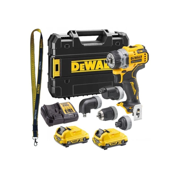 DEWALT DCD703L2T WIERTARKO-WKRĘTARKA AKU 4 GŁOWICE