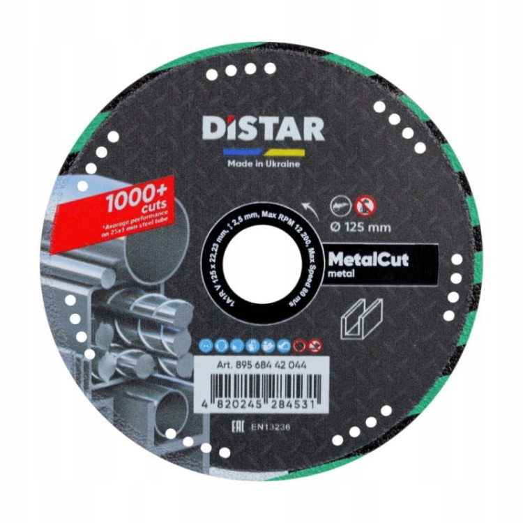 Distar Tarcza Diamentowa Metal Cut Do Metalu 125x1,5