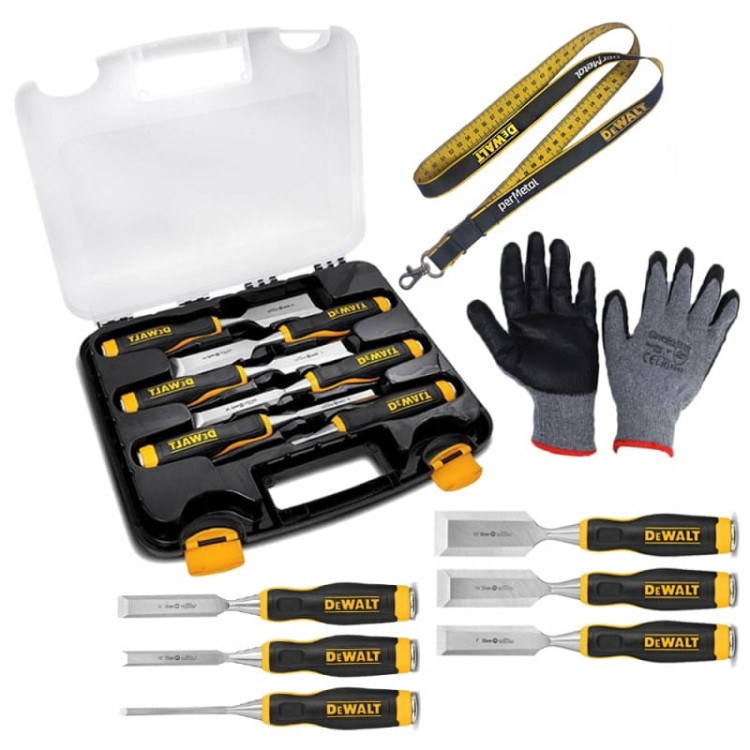 DeWalt DWHT16852-9 Zestaw dłut do drewna