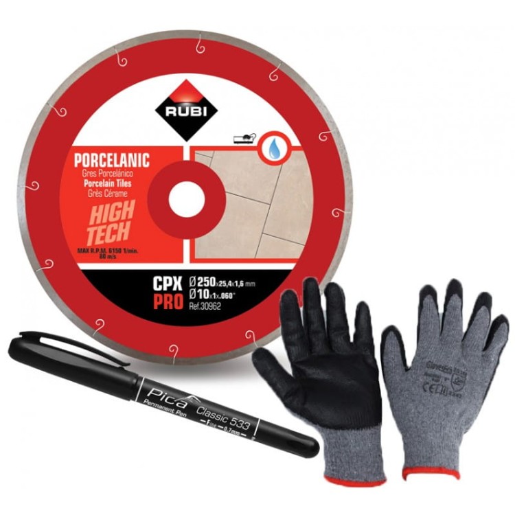 Rubi 30962 tarcza diamentowa CPX 250mm na mokro do gresu