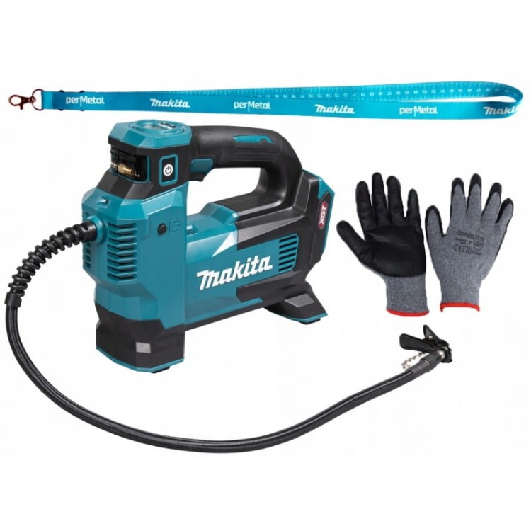 Makita mp001gz mini kompresor do opon akumulatorowy 40v max • 11,1 bar • 161 psi