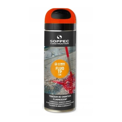 Soppec TP Fluo spray czerwona farba geodezyjna