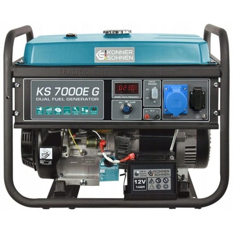 K&amp;s ks-7000e-g agregat prądotwórczy generator 230v benzyna lpg gaz 5,5kw
