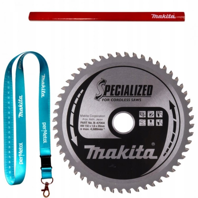 Makita b-47064 tarcza tnąca specialized 150x20mm 52z aluminium