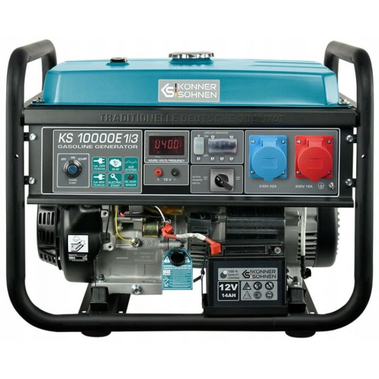 K&amp;s ks-10000e 1/3 agregat prądotwórczy generator prądu 230v/400v vts 8kw