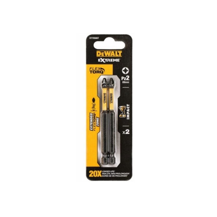 DeWalt DT70566T-QZ bity udarowe PZ2 89mm