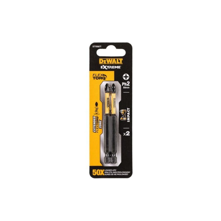 DeWalt DT70567T-QZ bity udarowe PH2 89mm