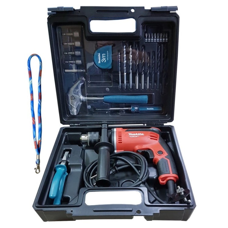 Makita M8103KX2 wiertarka udarowa + akcesoria