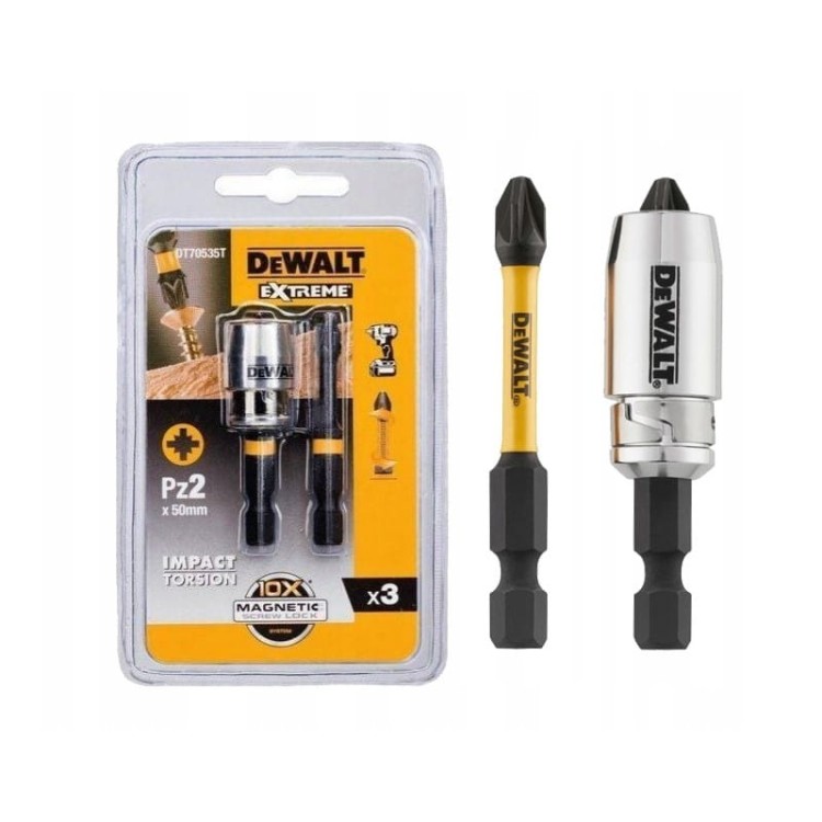 Dewalt DT70535T Zestaw bitów uchwyt magnetyczny PZ2