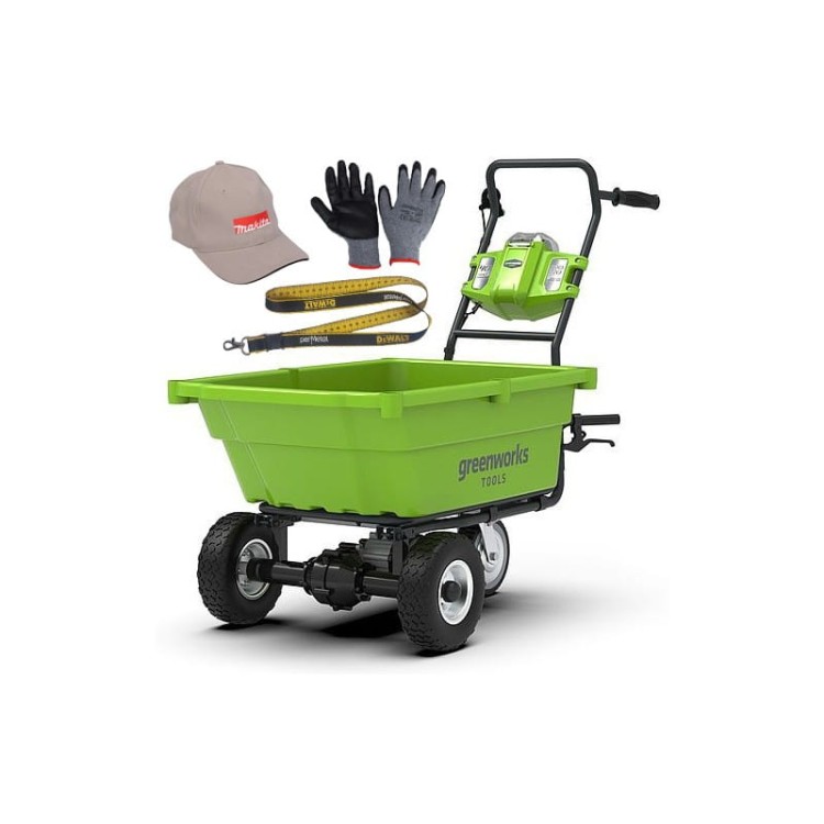 Greenworks G40GC Taczka ogrodowa z napędem aku 40V