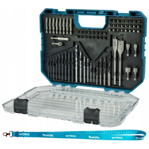 Makita E-15126 Zestaw Wierteł I Bitów 75szt W Walizce Na Prezent