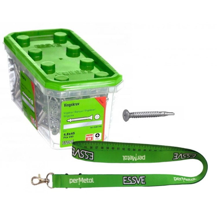 Wkręty do drewna stali  essve 4,8x45mm 250szt